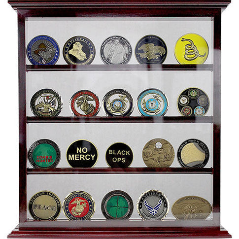 4 Row Coin Stand - Cherry