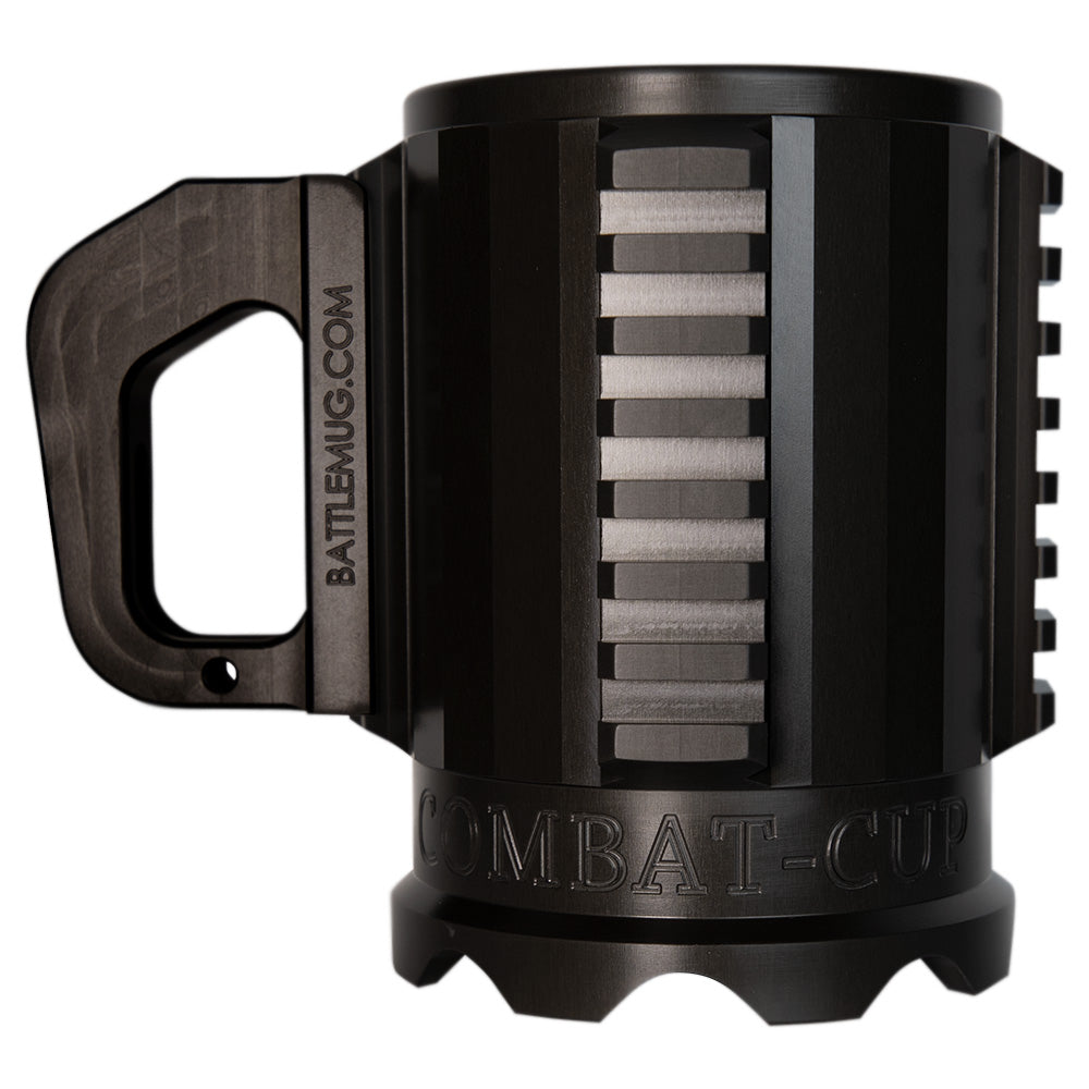 Combat Cup with Laser Engraved Custom Text Battle Mug