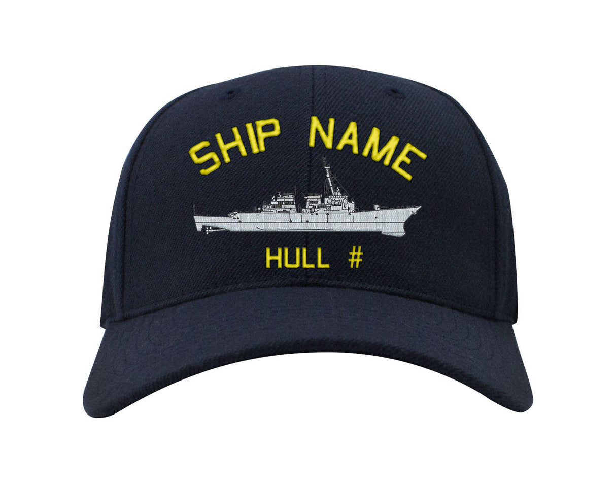 U.S. Navy Custom Ship Caps - Navy Blue _ Atlanta