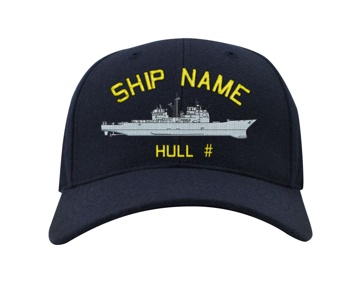 U.S. Navy Custom Ship Caps - Navy Blue _ Tic