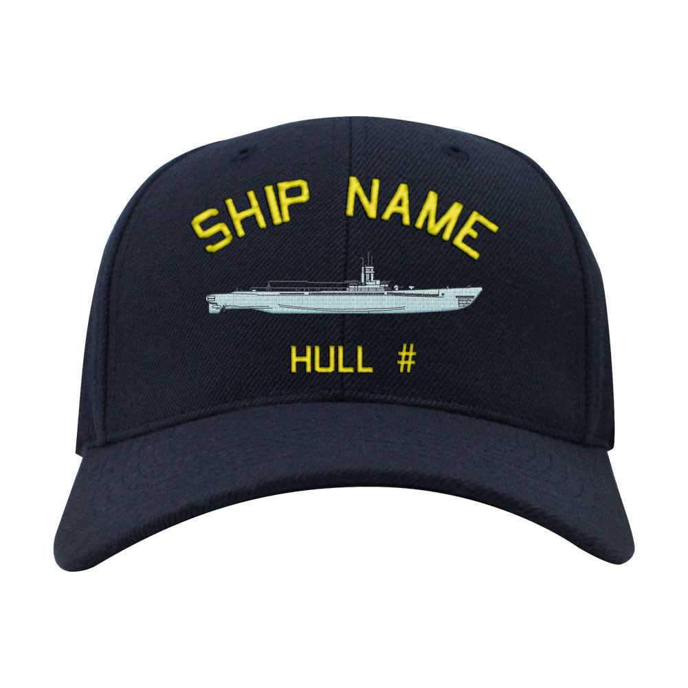 U.S. Navy Custom Ship Caps - Navy Blue _ Balao