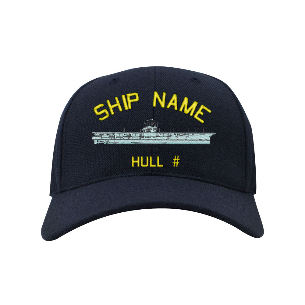 U.S. Navy Custom Ship Caps - Navy Blue _ Forrestal