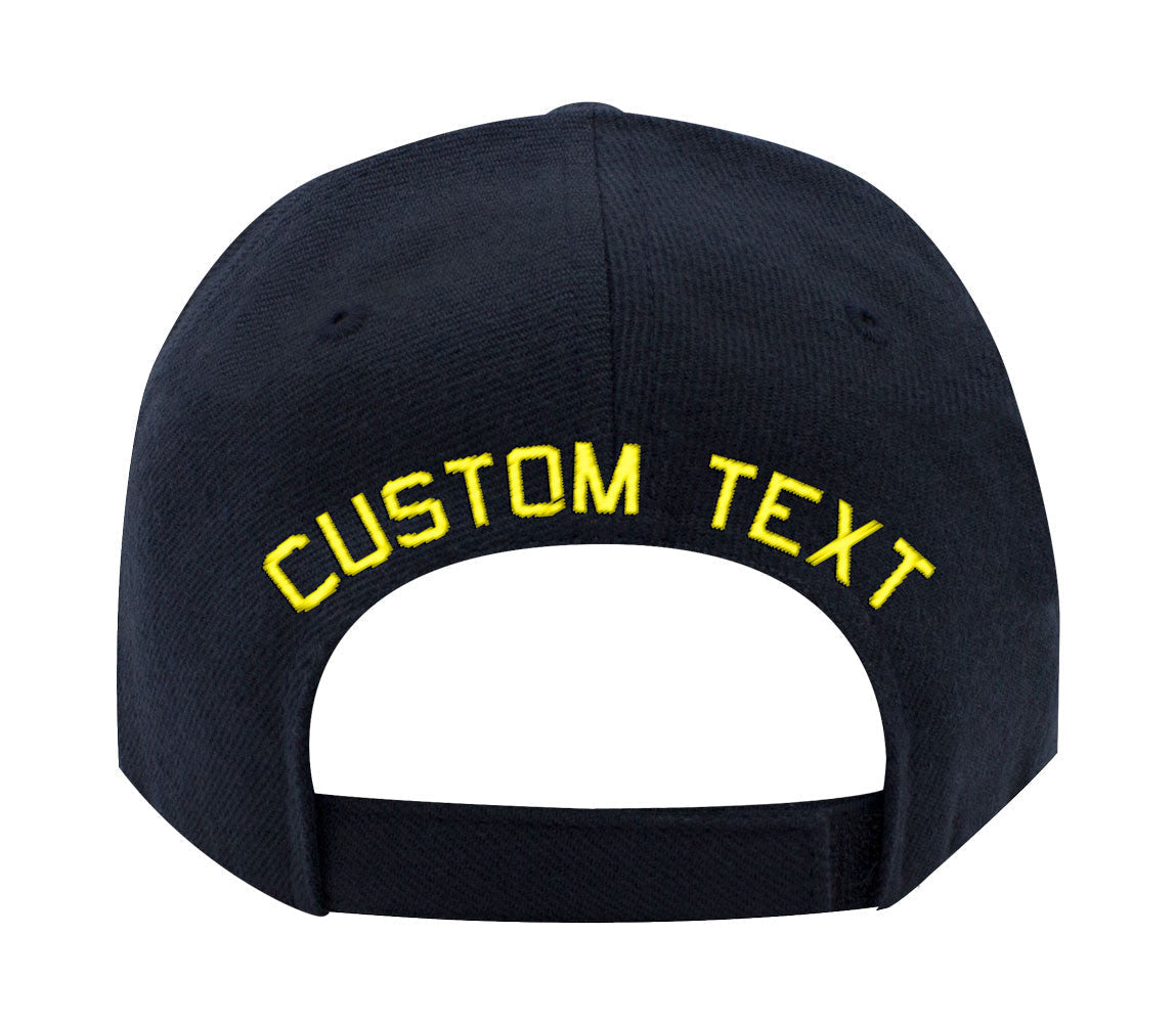 U.S. Navy Custom Ship Caps - Navy Blue _ America