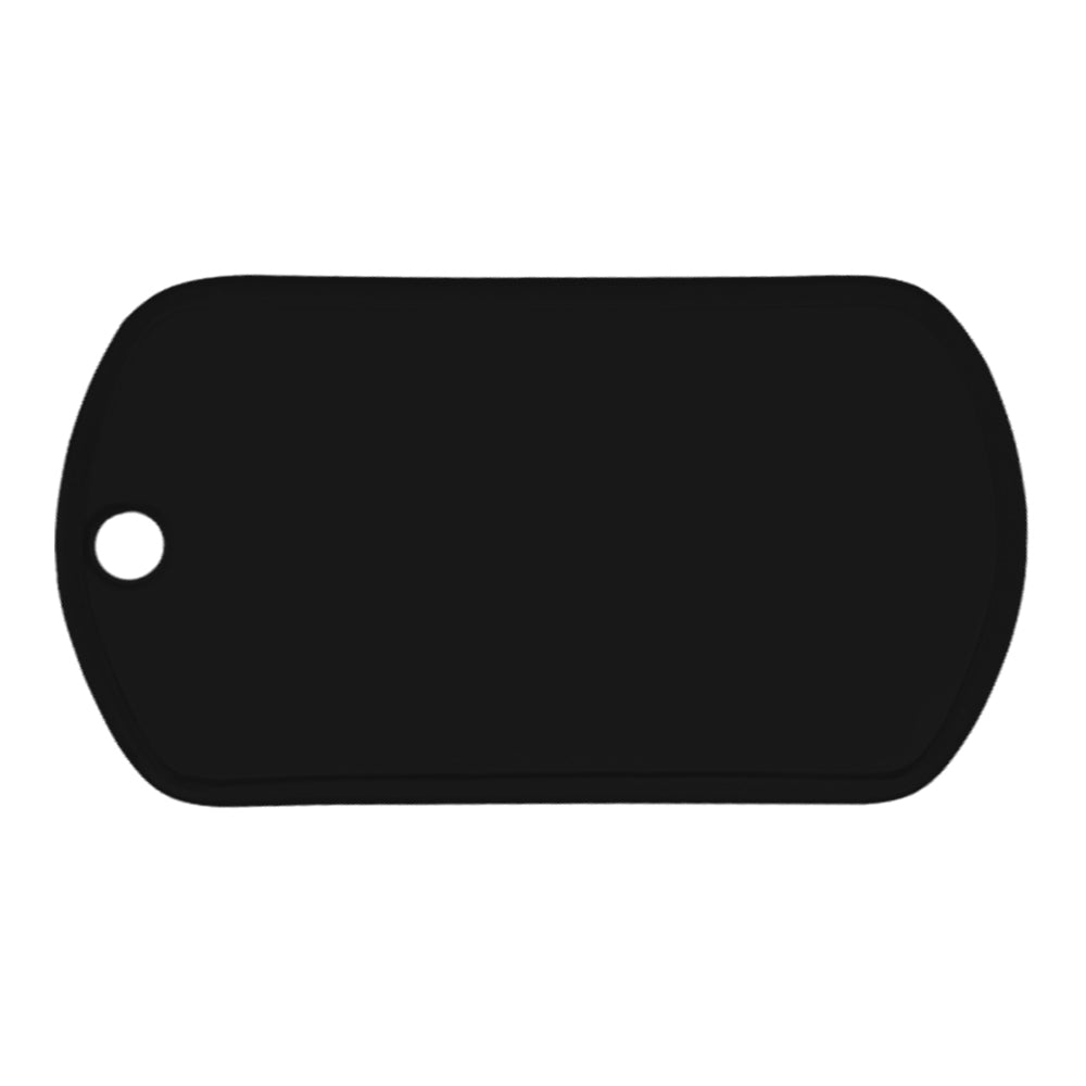 Custom Dog Tag Set (2-Sided) Swag Blanks Blank.DogTag.Black