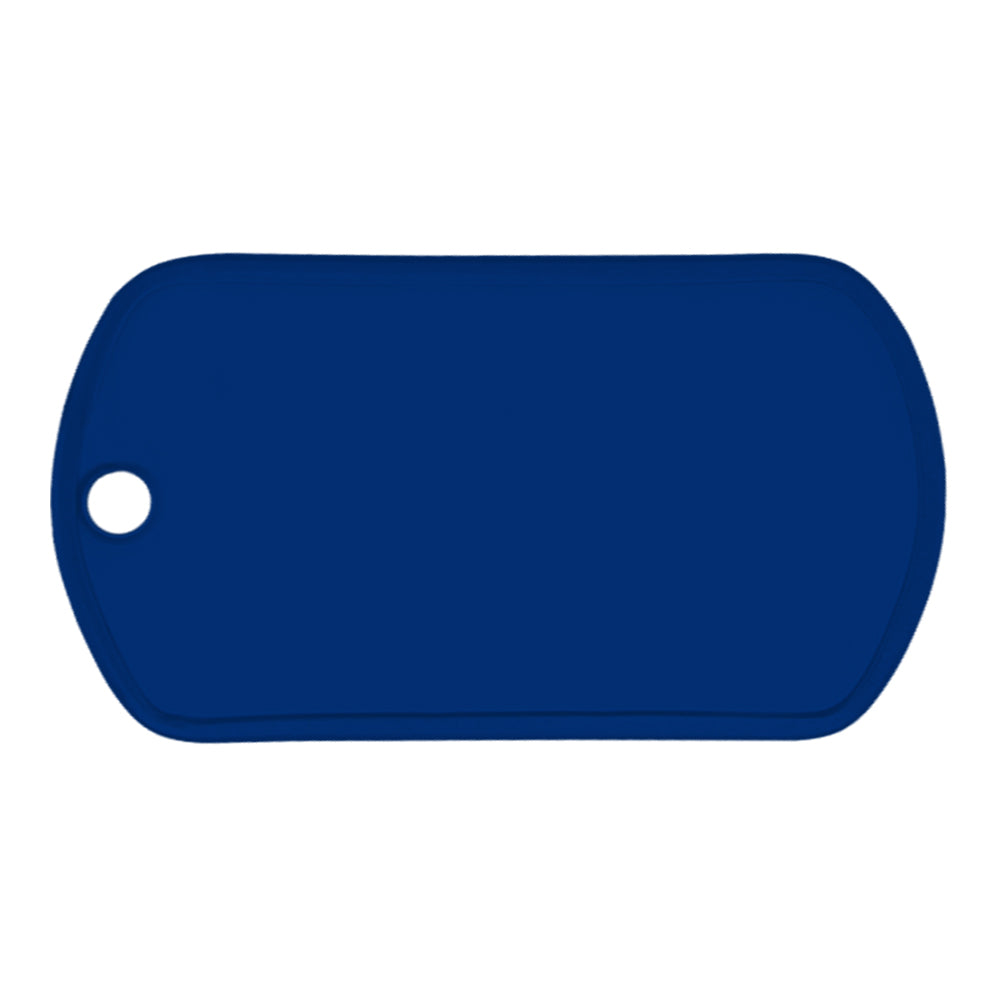 Custom Dog Tag Set (2-Sided) Swag Blanks Blank.DogTag.Blue