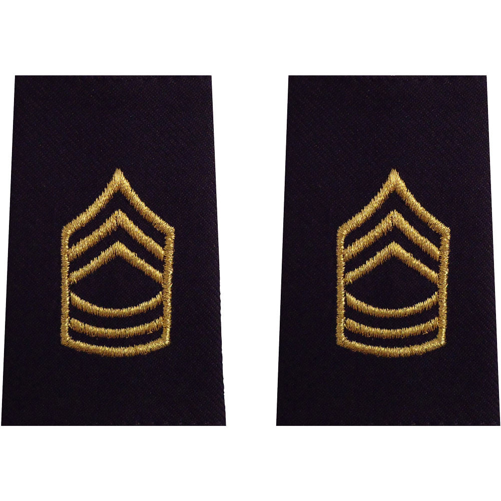 Army Epaulets - Enlisted and Officer - Small Size Rank 6545 MSG-ES