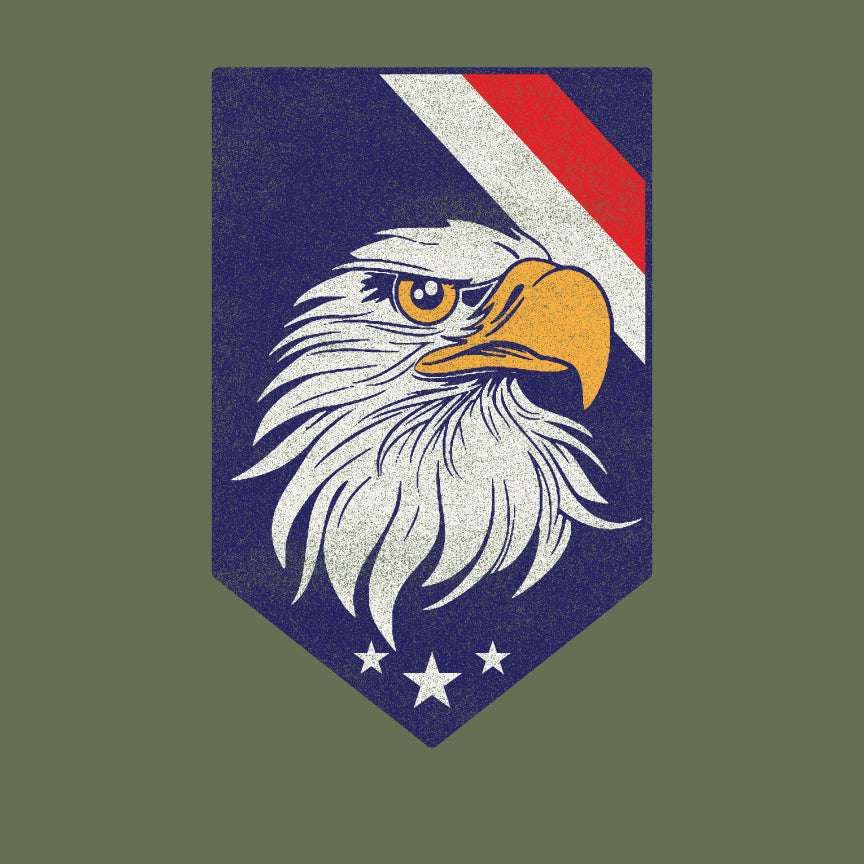 EAGLE HEAD Shield TOP Stripes Tshirt Shirts