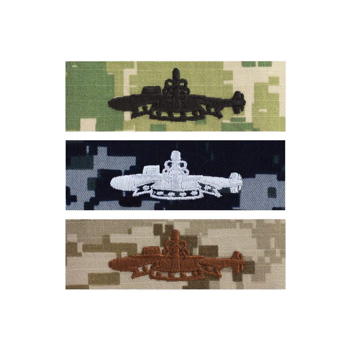 US Navy Embroidered Badge - SSBN Deterrent Patrol Enlisted Badges