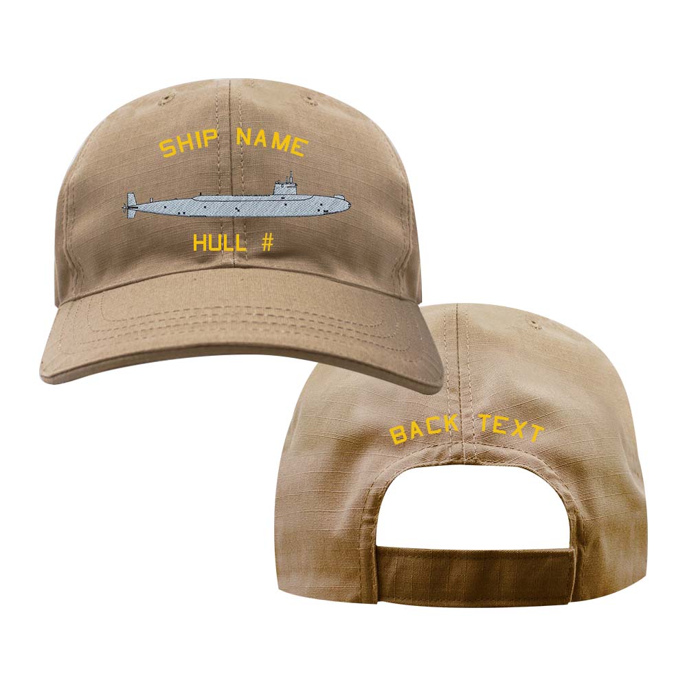 U.S. Navy Custom Ship Cap - Coyote - Ethan Allen Class Nuclear-Powered Submarine Hats and Caps
