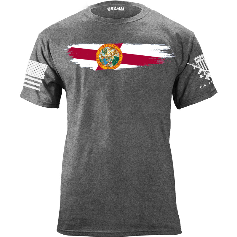 Skinny Horizontal Paint Swatch Florida Flag Tshirt Shirts YFS.7.005.1.HGT.1