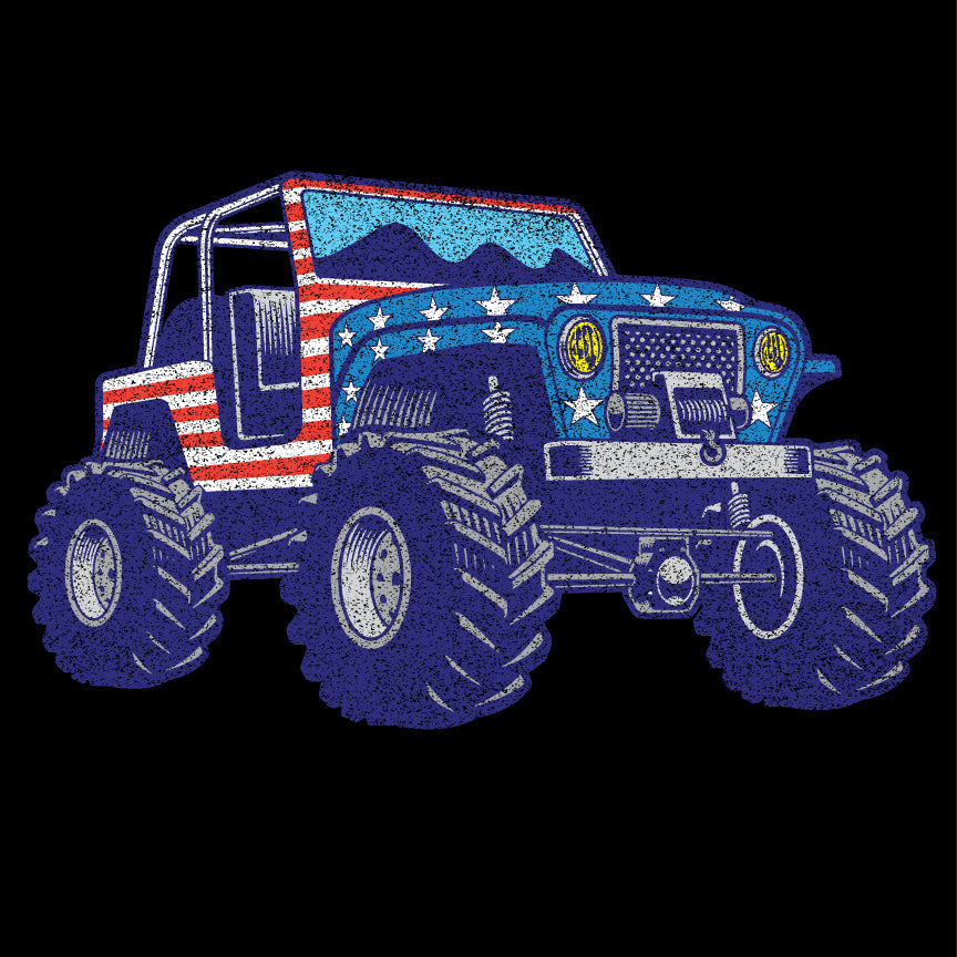 USA FLAG Jeep T-Shirt Shirts