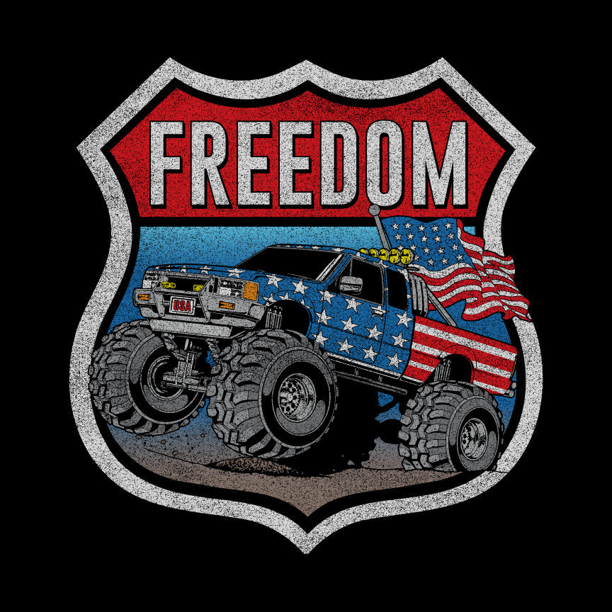 Freedom Monster Truck T-Shirt Shirts