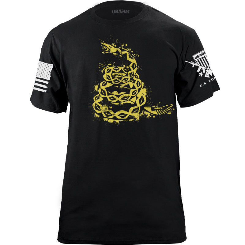 Gadsden Snake Splatter T-Shirt Shirts YFS.3.019.1.BKT.1