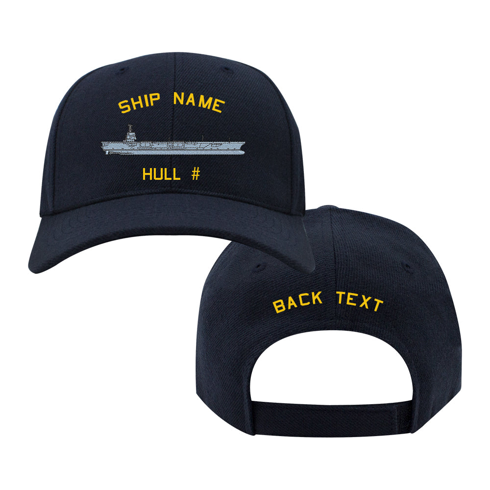 U.S. Navy Custom Ship Cap - Gerald R. Ford Class Carrier Hats and Caps