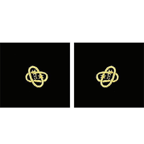 Navy Gold on Black Sleeve Device - Electronic Technician Dress Uniform Accessories