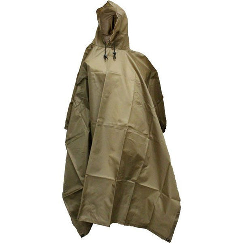 Coyote Brown Enhanced Rip-Stop Poncho