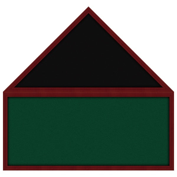 Empty Flag & Memorabilia Shadow Box Display Case without Flag Green