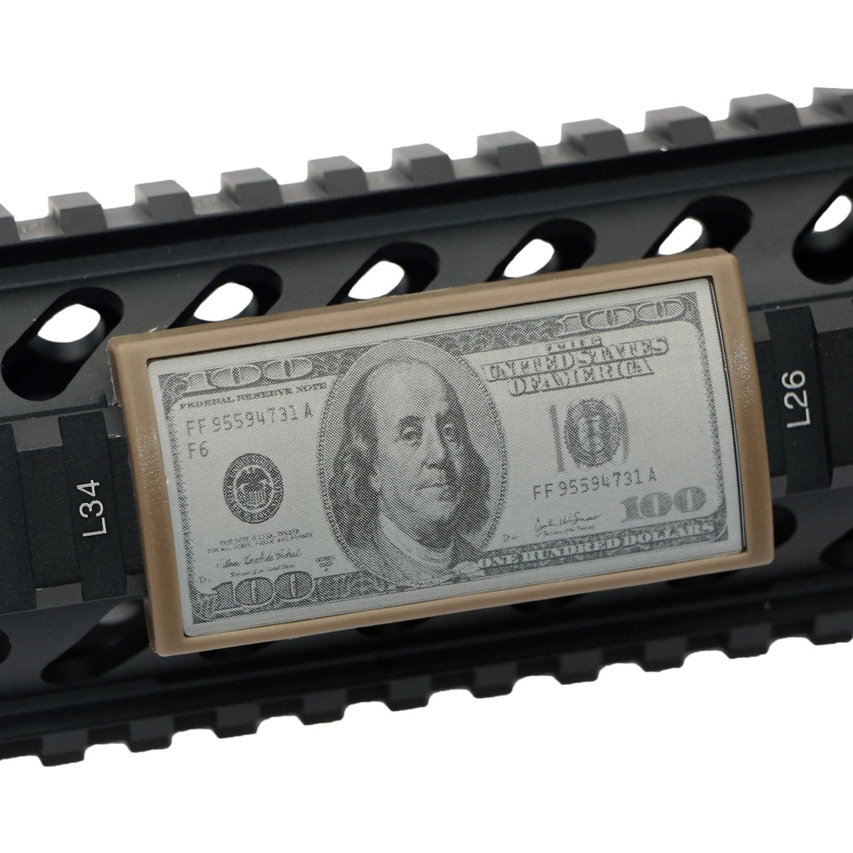 Hundred Dollar Bill Rail Cover Rail Cover 85556