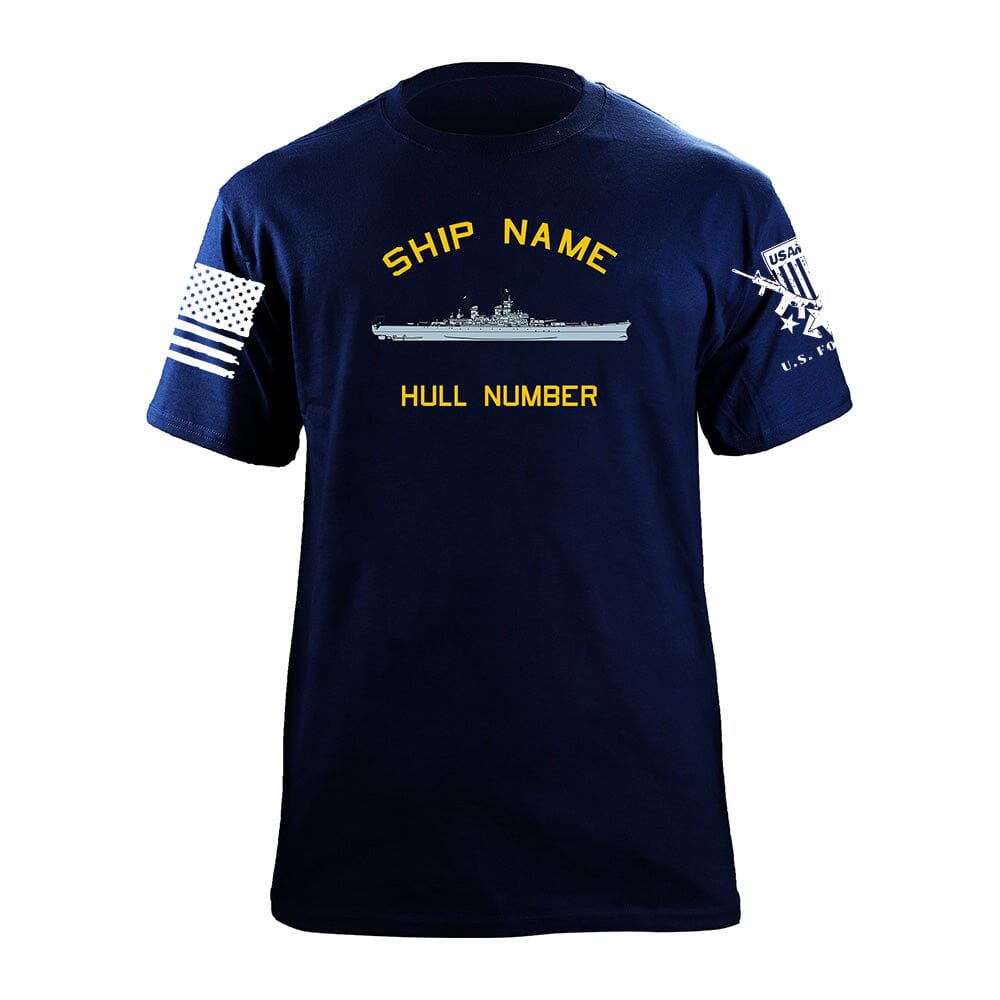 U.S. Navy Custom Ship T-Shirts - Decommissioned Ships Shirts Iowa.S