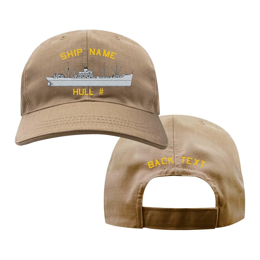 U.S. Navy Custom Ship Cap - Coyote - Klondike Class Destroyer Tender Hats and Caps