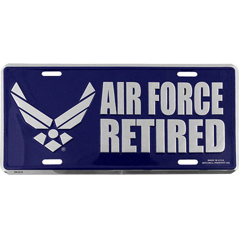 Air Force New Wing Retired License Plate