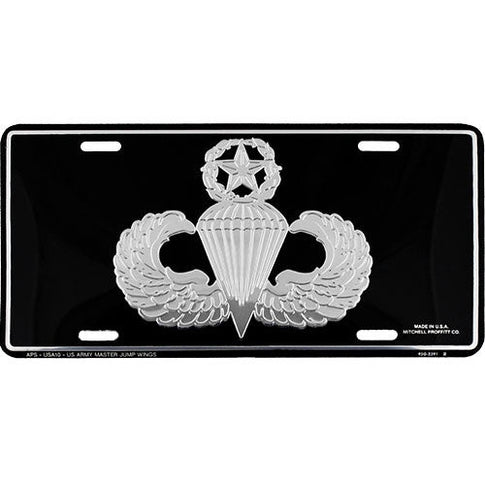 Army Master Jump Wings License Plate