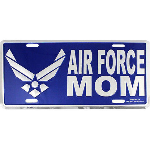 Air Force Mom Blue License Plate