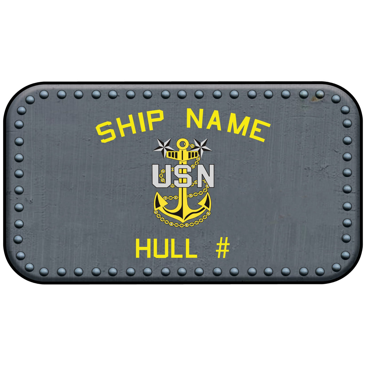 U.S. Navy Custom Ship Sticker Stickers and Decals NAVY-MASTER-CHIEF-ANCHOR.sticker