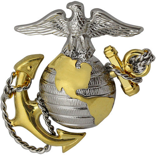 Marine Corps Globe-and-Anchor Cap Device Coat, Collar & Cap Insignia MCR-68148