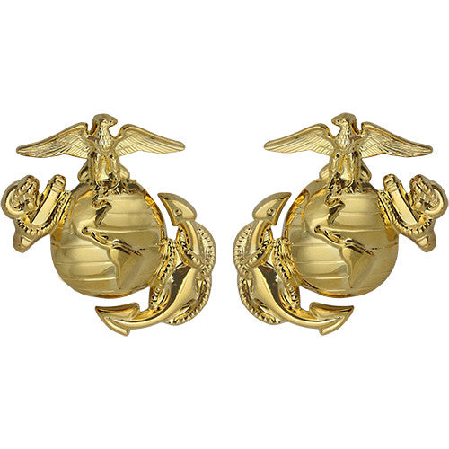 Marine Corps Globe-and-Anchor Collar Device Coat, Collar & Cap Insignia MCR-68155