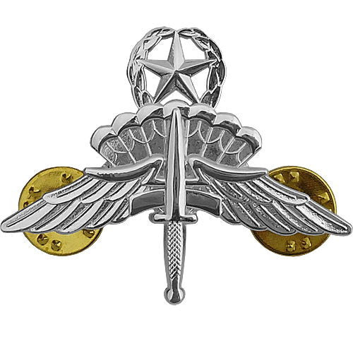 Military Free Fall Jumpmaster Parachute (HALO Wings) Badge Badges