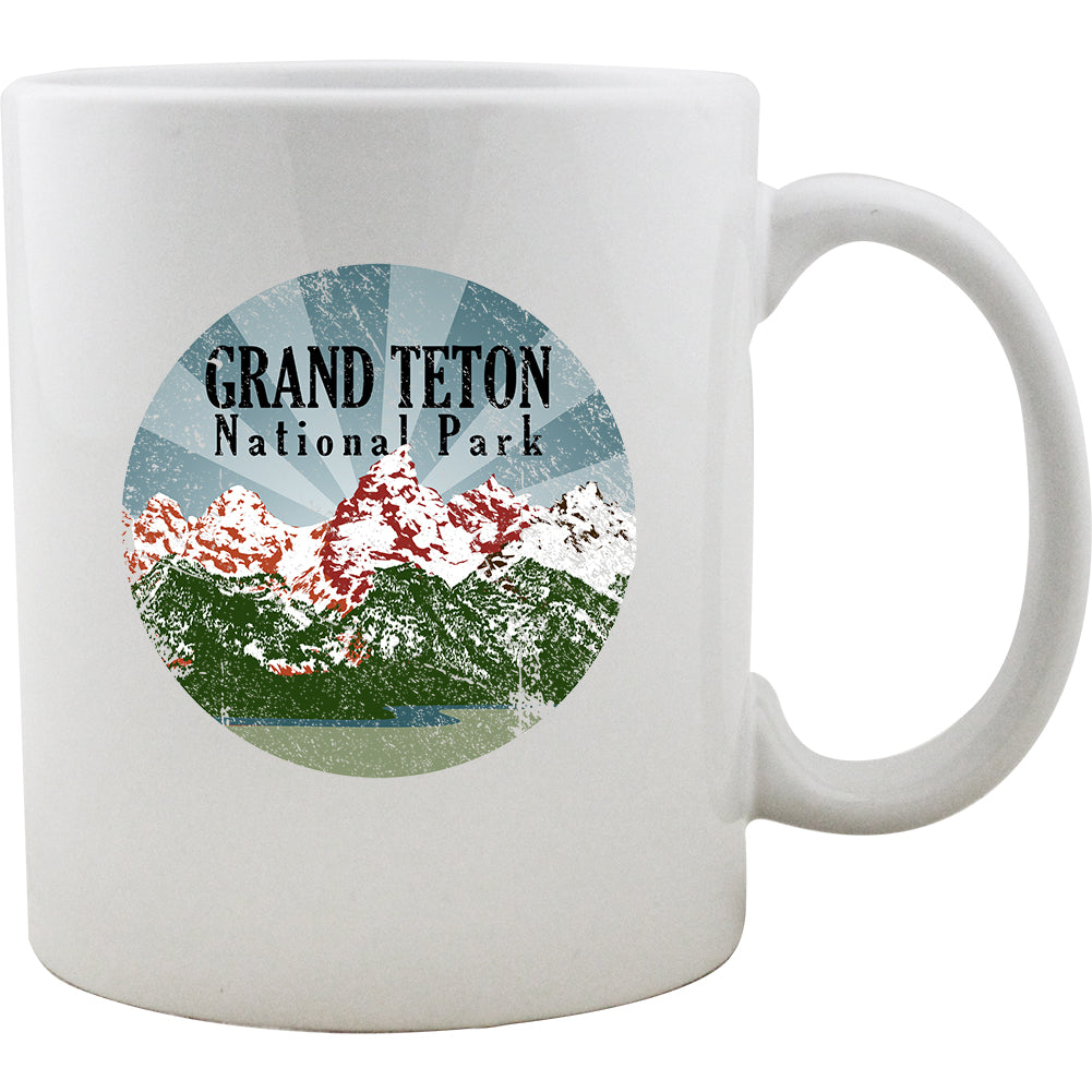 80's Retro Grand Teton National Park Mug Mugs