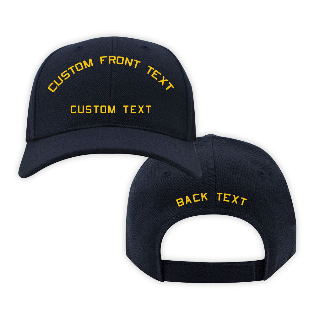 U.S. Navy Custom Ship Cap - Text Only Hats and Caps
