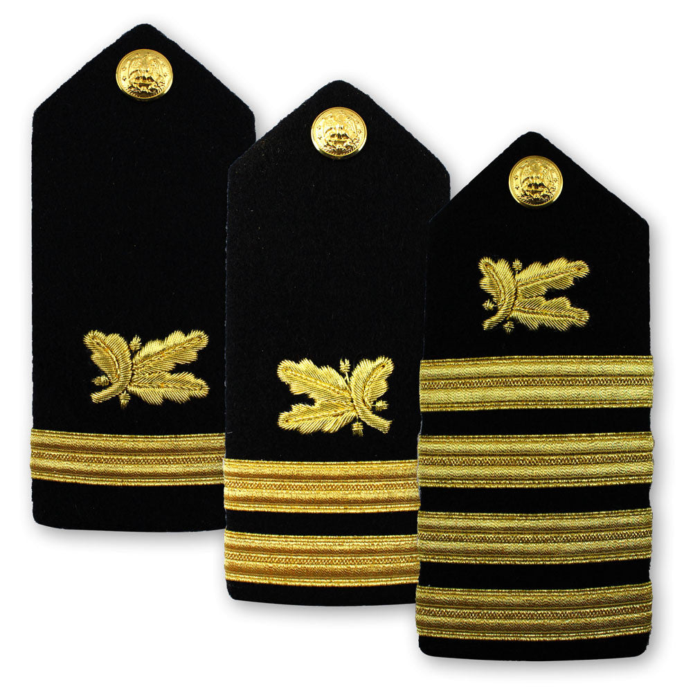 Navy Male Hard Shoulder Board - Supply Corps Rank