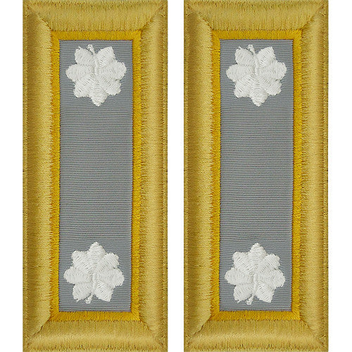 Army Male Shoulder Boards - Finance Rank 11092DBR