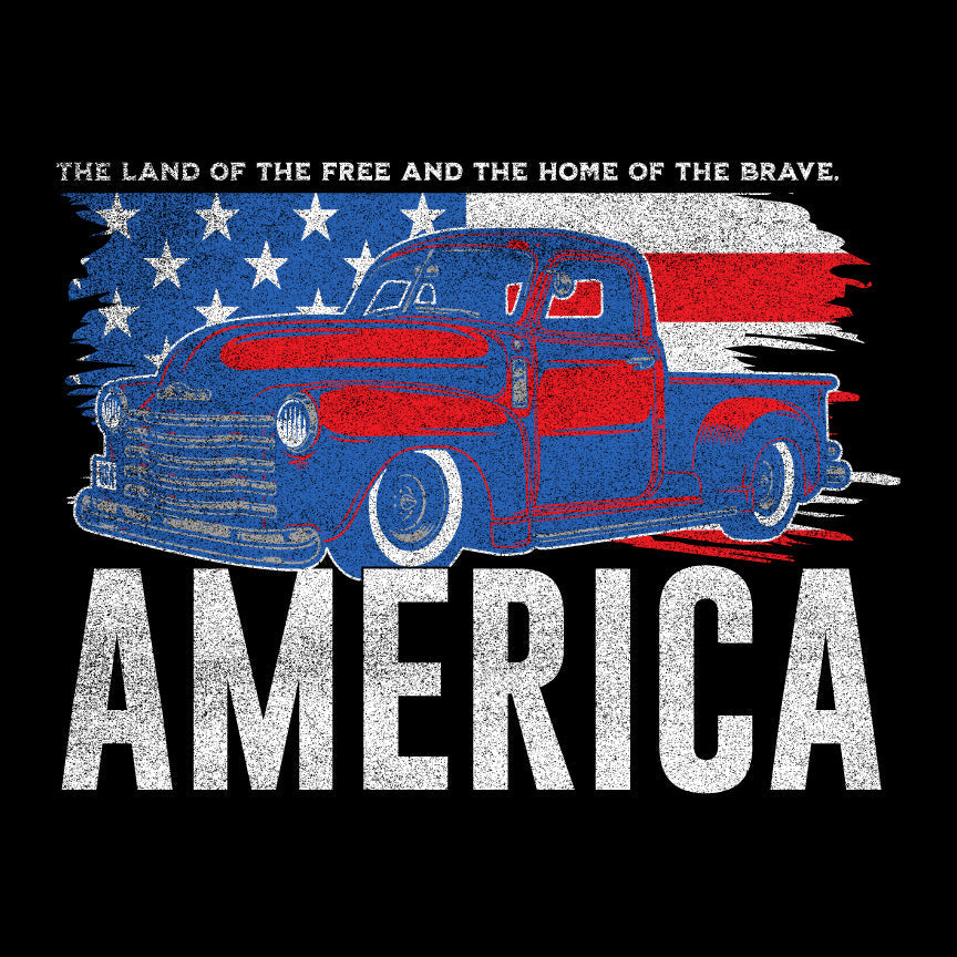 Old Truck America T-Shirt Shirts