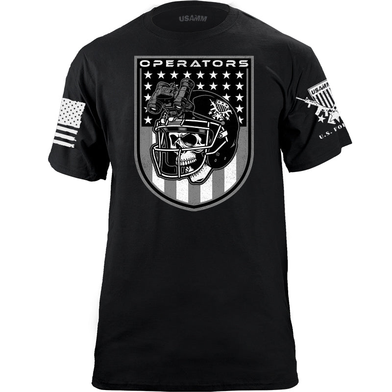 FOOTBALL OPERATORS SHIELD DRAB COLORS T-Shirt Shirts YFS.3.063.1.BKT.1