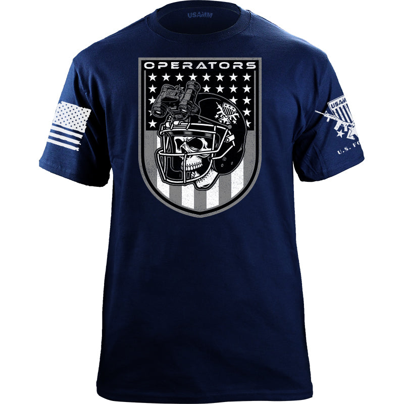 FOOTBALL OPERATORS SHIELD DRAB COLORS T-Shirt Shirts YFS.3.063.1.NYT.1