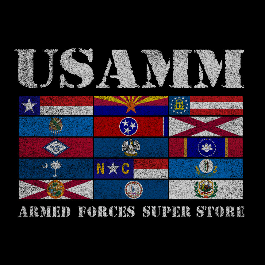 Rack State Flags USAMM T-shirt Shirts