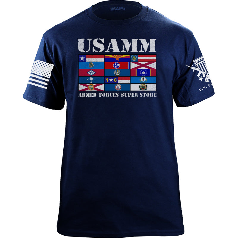 Rack State Flags USAMM T-shirt Shirts YFS.6.019.1.NYT.1