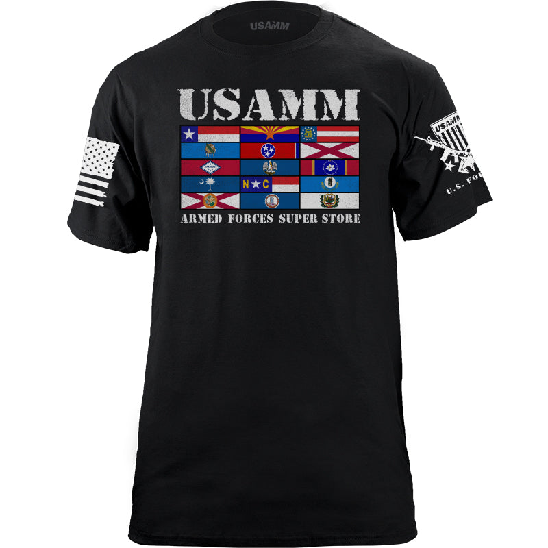 Rack State Flags USAMM T-shirt Shirts YFS.6.019.1.BKT.1