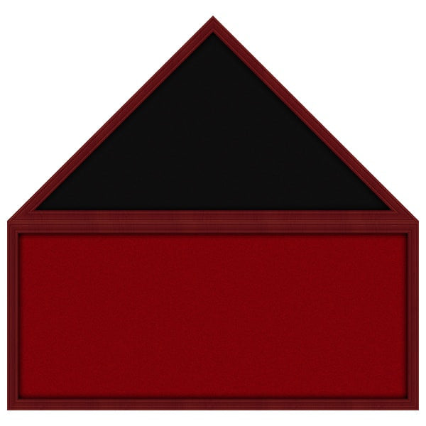 Empty Flag & Memorabilia Shadow Box Display Case without Flag Red