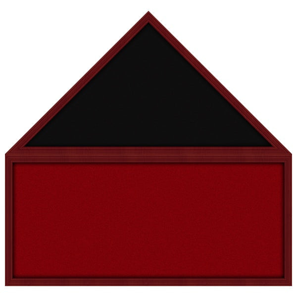 Pre-Assembled Flag and Memorabilia Shadow Box Display Case Red