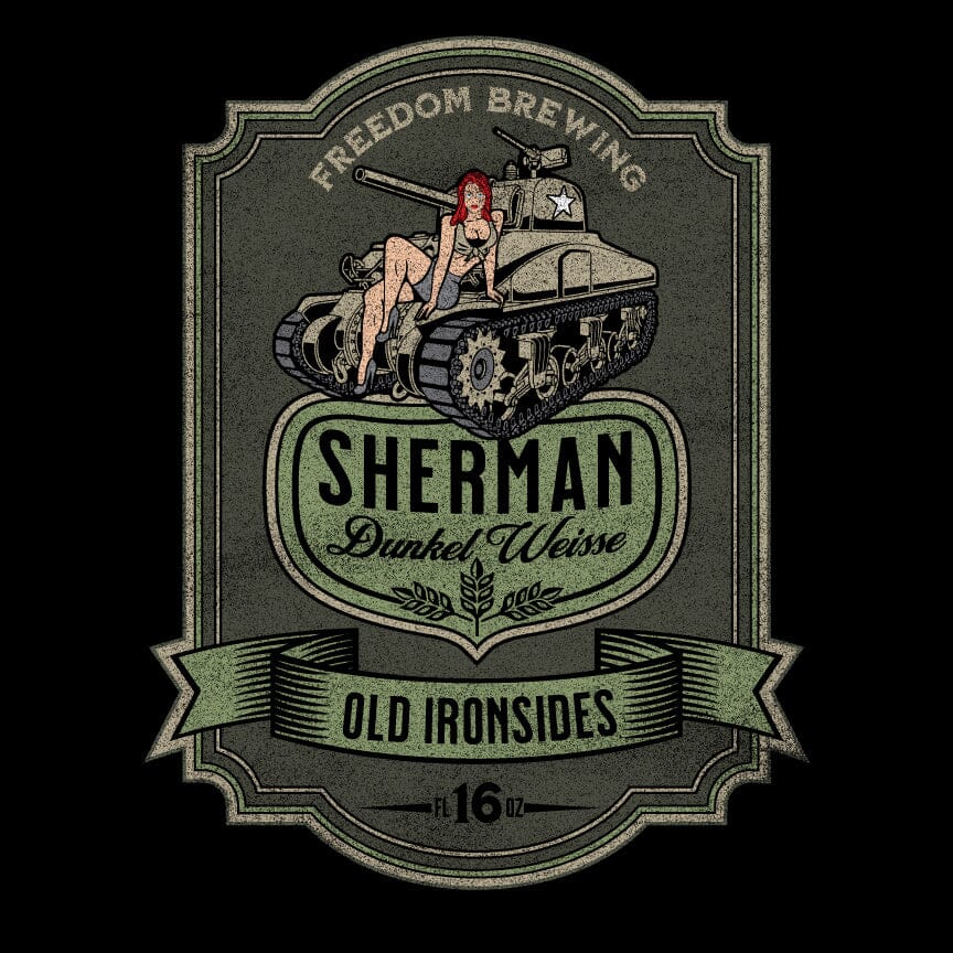 Sherman Dunkel Weisse T-Shirt Shirts