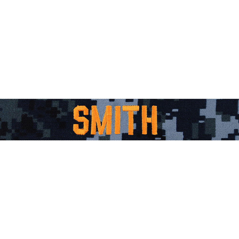 Embroidered Name Tapes and Helmet Bands Embroidered Name / Branch Tapes NWU-I-GOLD