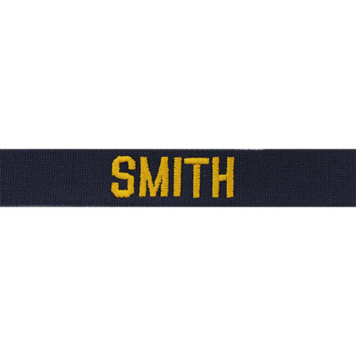 Embroidered Name Tapes and Helmet Bands Embroidered Name / Branch Tapes NAMETAPE-NVY-G