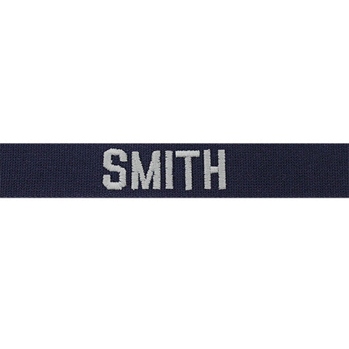 Embroidered Name Tapes and Helmet Bands Embroidered Name / Branch Tapes NAMETAPE--NVY-S