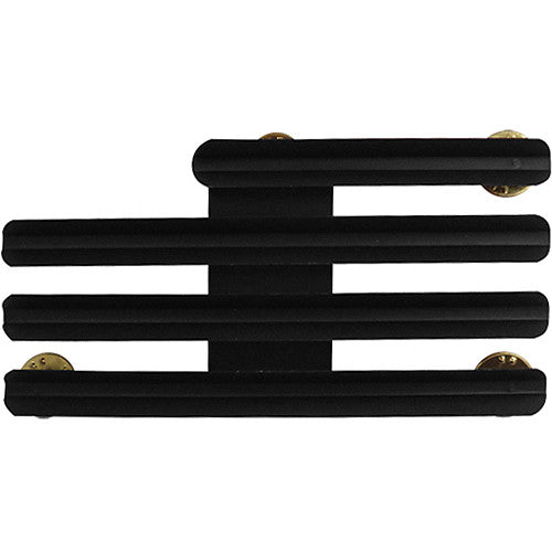 Staggered-Right 1/8-Inch Spaced 11 Ribbon Mount Ribbon and Medal Mounts