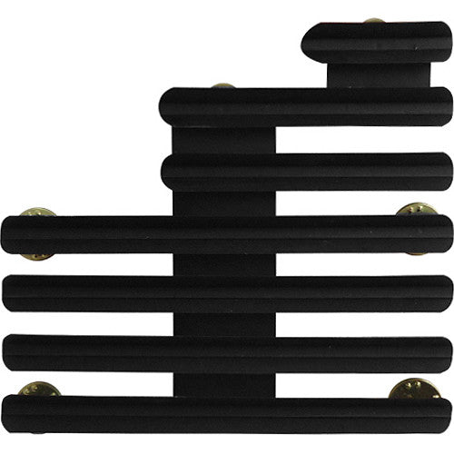 Staggered-Right 1/8-Inch Spaced 17 Ribbon Mount Ribbon and Medal Mounts