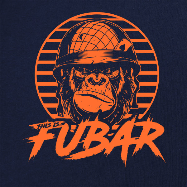80's Gorilla This Is FUBAR Pullover Hoodie Hoodie